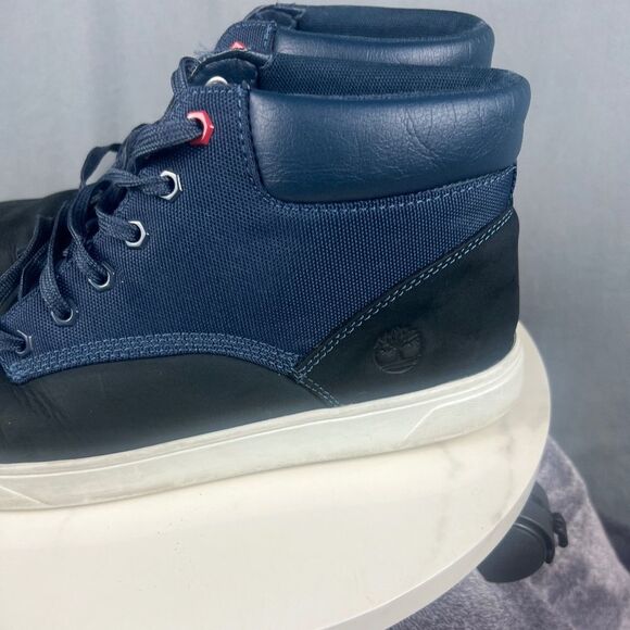 Timberland Groveton Chukka Boot SneakersBlue Leather Canvas SZ 12M Casual Kicks main image 8